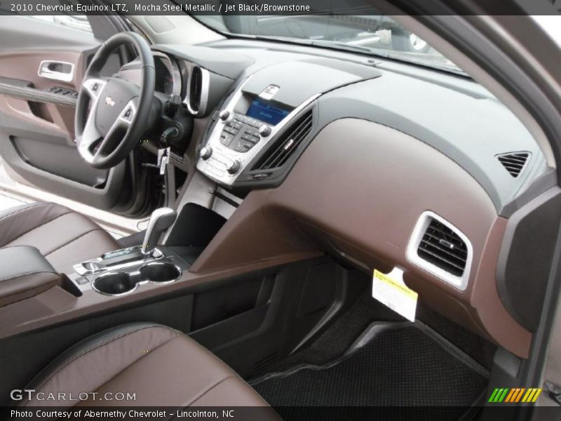 Mocha Steel Metallic / Jet Black/Brownstone 2010 Chevrolet Equinox LTZ
