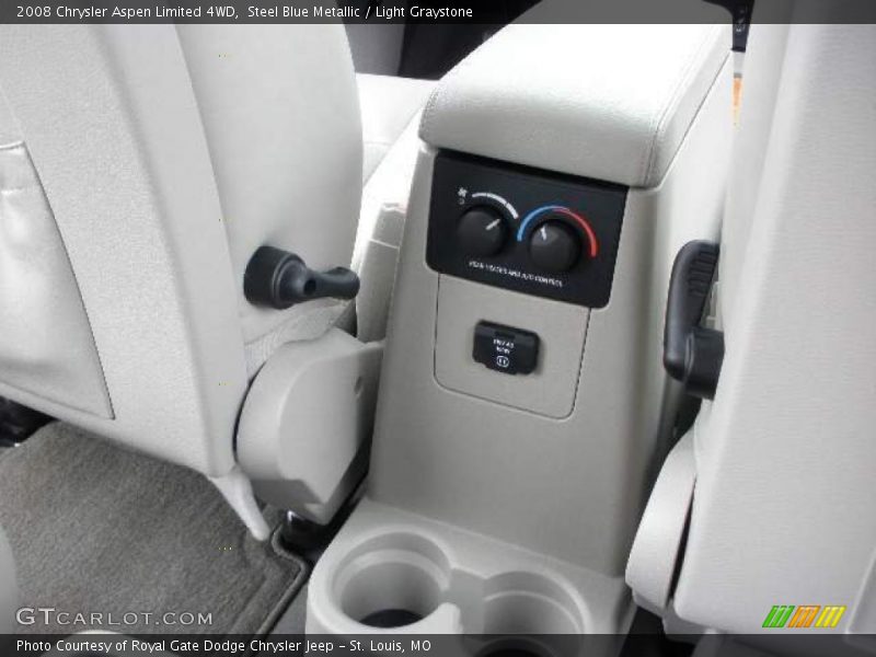 Steel Blue Metallic / Light Graystone 2008 Chrysler Aspen Limited 4WD