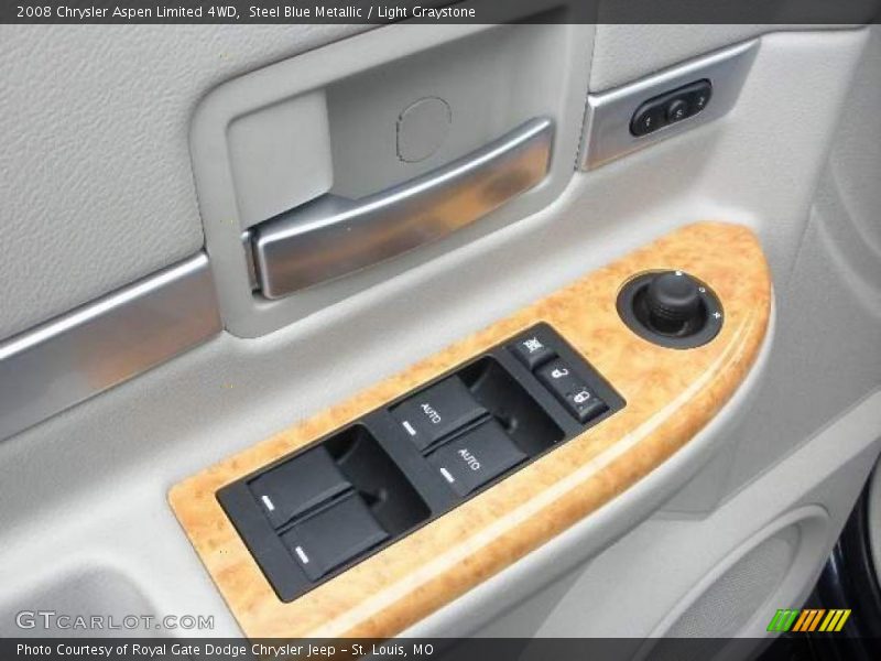 Steel Blue Metallic / Light Graystone 2008 Chrysler Aspen Limited 4WD