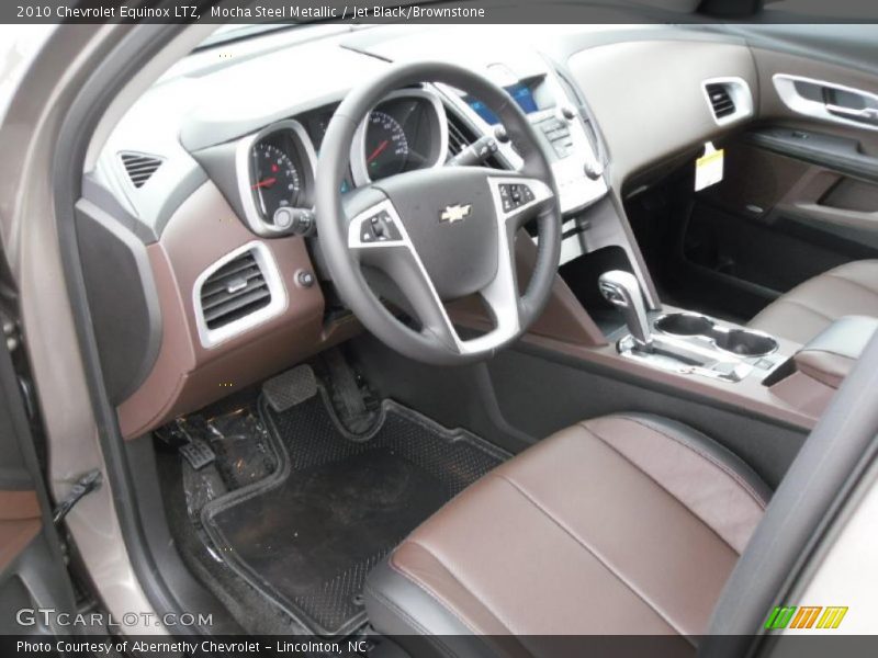 Mocha Steel Metallic / Jet Black/Brownstone 2010 Chevrolet Equinox LTZ