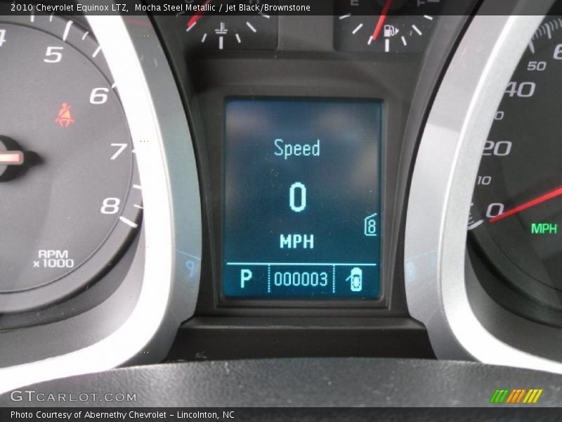 Mocha Steel Metallic / Jet Black/Brownstone 2010 Chevrolet Equinox LTZ