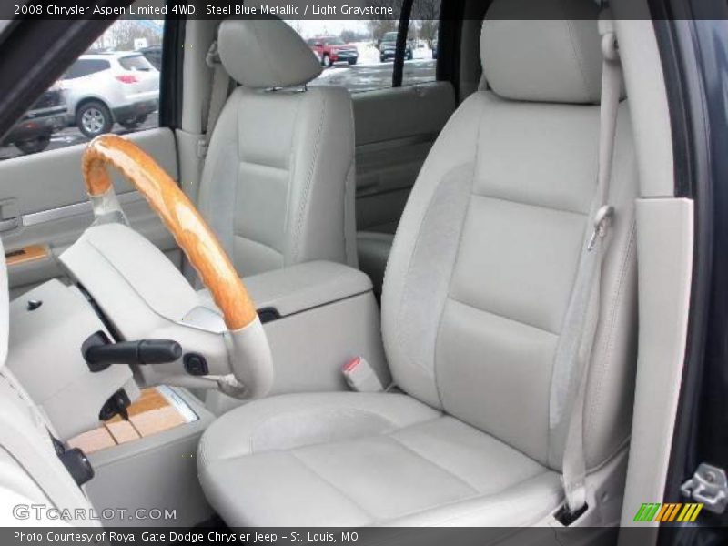Steel Blue Metallic / Light Graystone 2008 Chrysler Aspen Limited 4WD