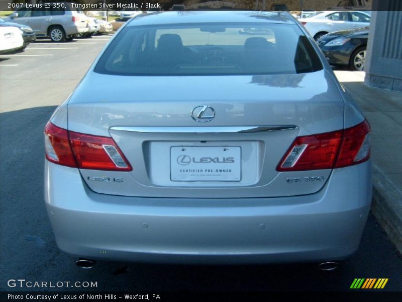 Tungsten Silver Metallic / Black 2007 Lexus ES 350