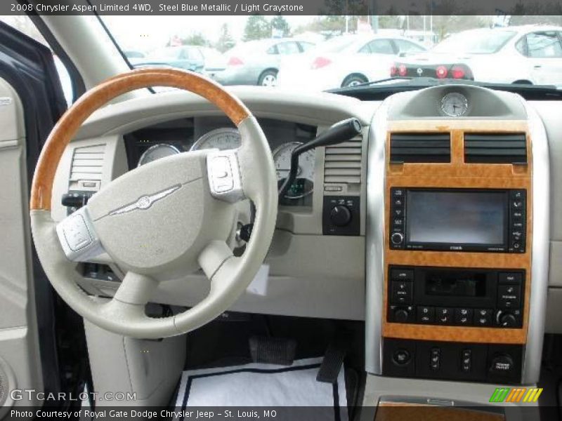 Steel Blue Metallic / Light Graystone 2008 Chrysler Aspen Limited 4WD