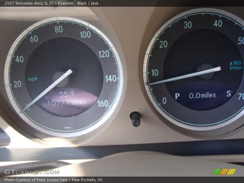 Black / Java 2007 Mercedes-Benz SL 550 Roadster