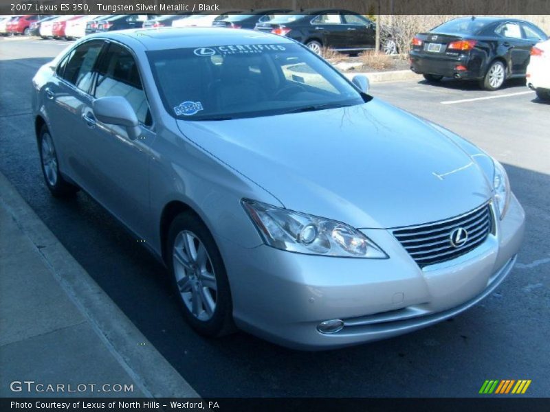 Tungsten Silver Metallic / Black 2007 Lexus ES 350