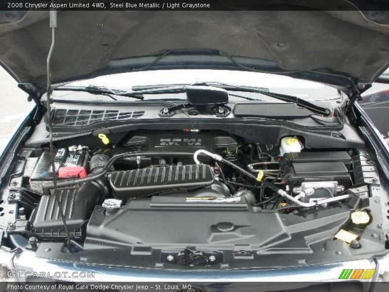 Steel Blue Metallic / Light Graystone 2008 Chrysler Aspen Limited 4WD