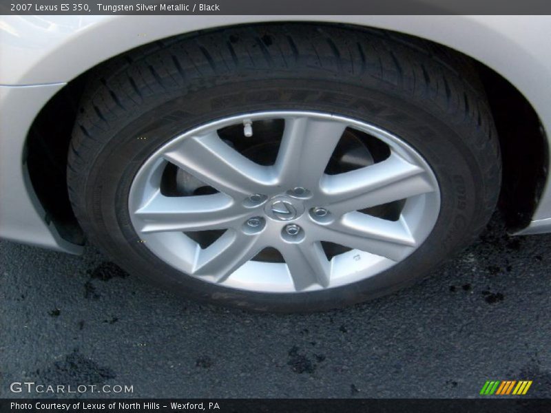 Tungsten Silver Metallic / Black 2007 Lexus ES 350