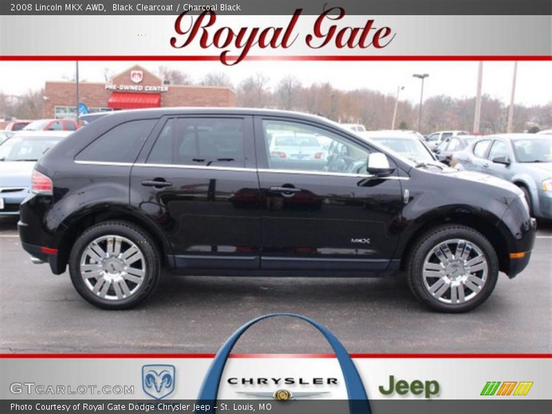 Black Clearcoat / Charcoal Black 2008 Lincoln MKX AWD