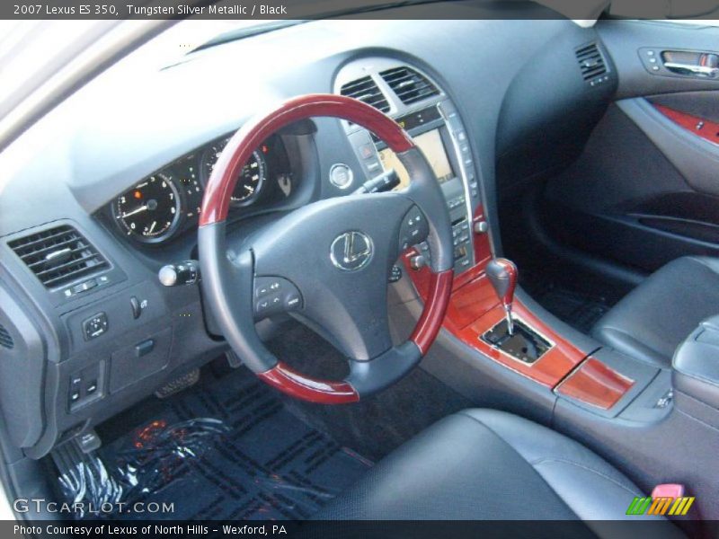 Tungsten Silver Metallic / Black 2007 Lexus ES 350
