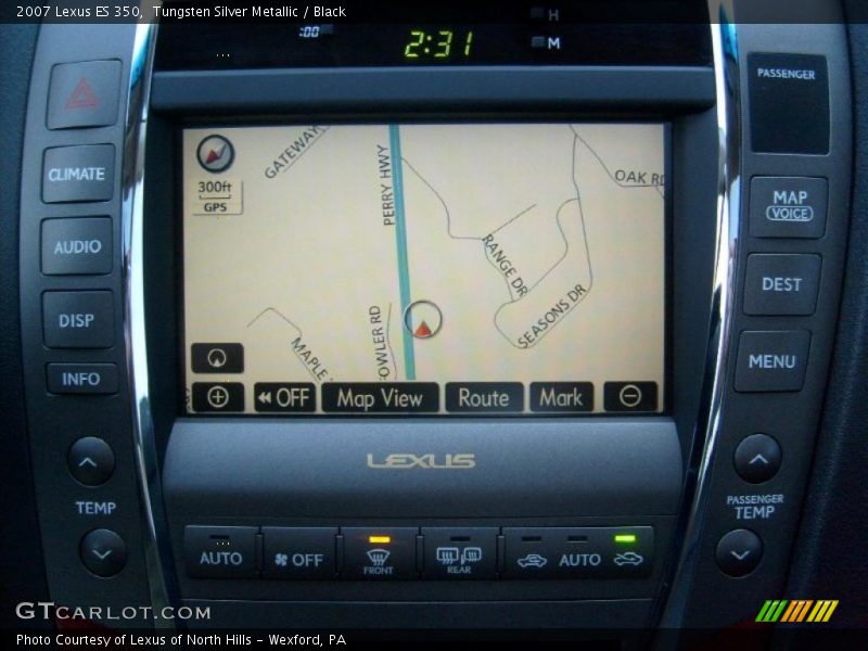 Tungsten Silver Metallic / Black 2007 Lexus ES 350
