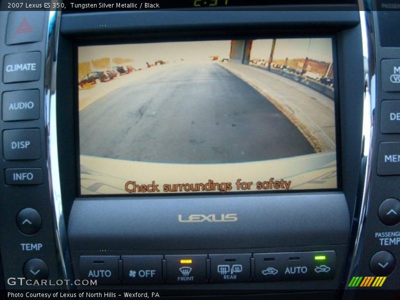 Tungsten Silver Metallic / Black 2007 Lexus ES 350