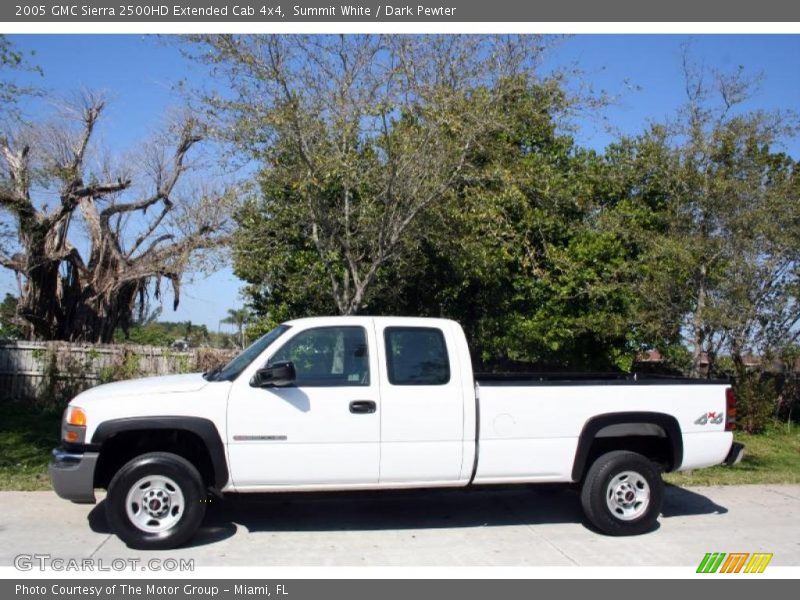 Summit White / Dark Pewter 2005 GMC Sierra 2500HD Extended Cab 4x4