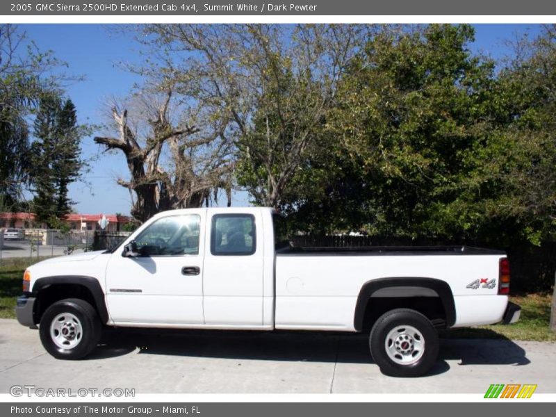 Summit White / Dark Pewter 2005 GMC Sierra 2500HD Extended Cab 4x4