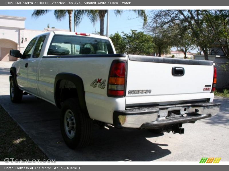 Summit White / Dark Pewter 2005 GMC Sierra 2500HD Extended Cab 4x4