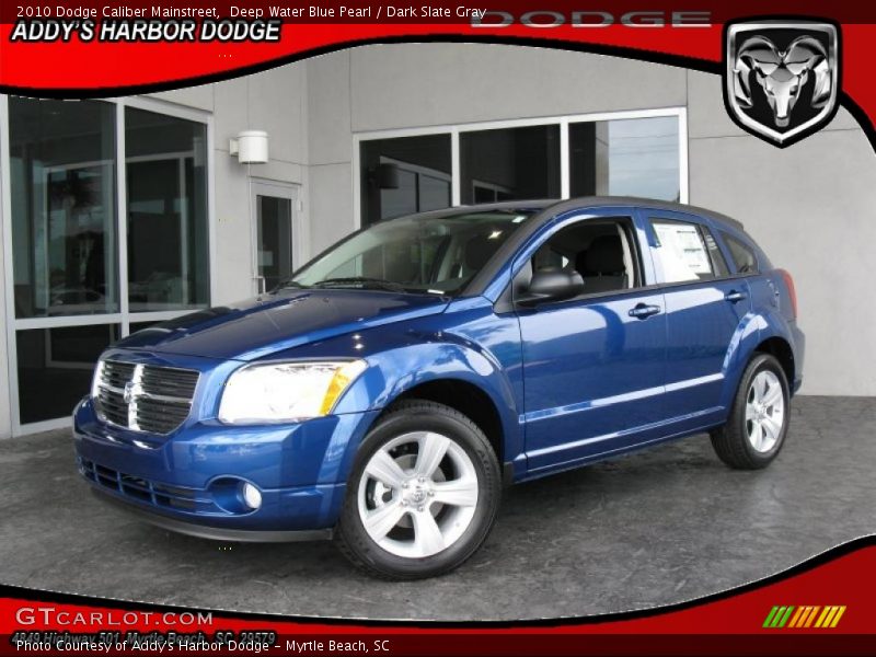 Deep Water Blue Pearl / Dark Slate Gray 2010 Dodge Caliber Mainstreet