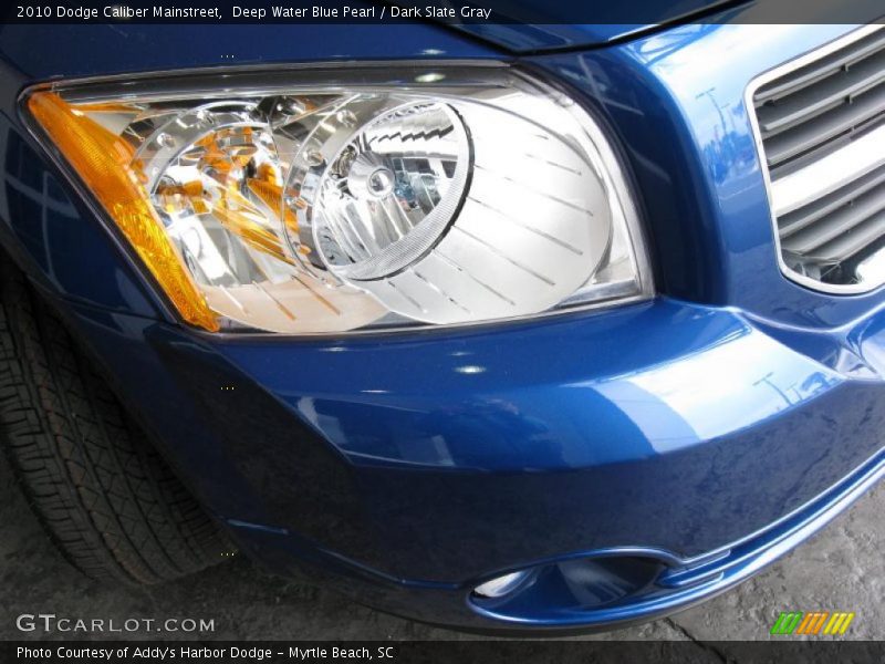 Deep Water Blue Pearl / Dark Slate Gray 2010 Dodge Caliber Mainstreet