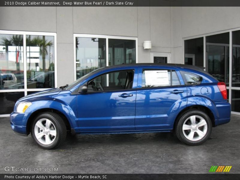 Deep Water Blue Pearl / Dark Slate Gray 2010 Dodge Caliber Mainstreet