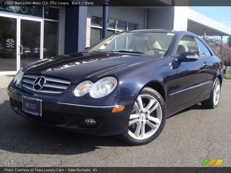 Black / Stone 2007 Mercedes-Benz CLK 350 Coupe