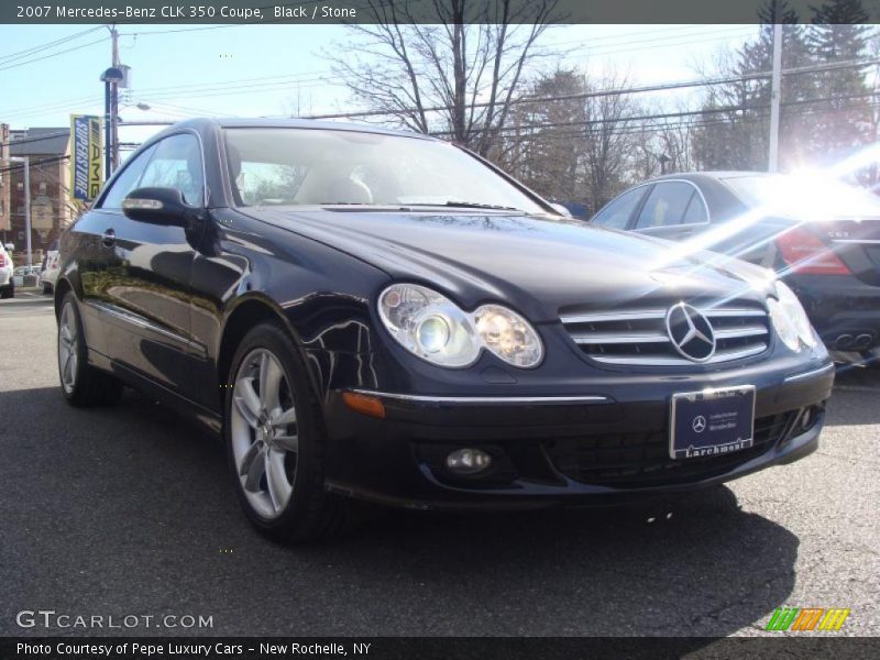 Black / Stone 2007 Mercedes-Benz CLK 350 Coupe