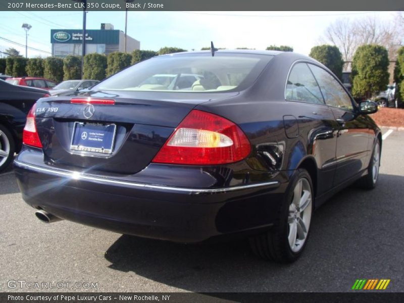 Black / Stone 2007 Mercedes-Benz CLK 350 Coupe