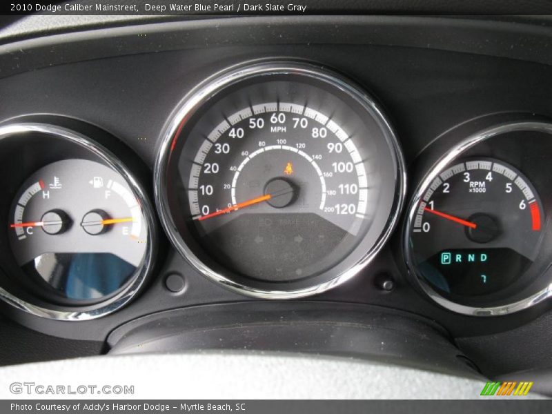 Deep Water Blue Pearl / Dark Slate Gray 2010 Dodge Caliber Mainstreet