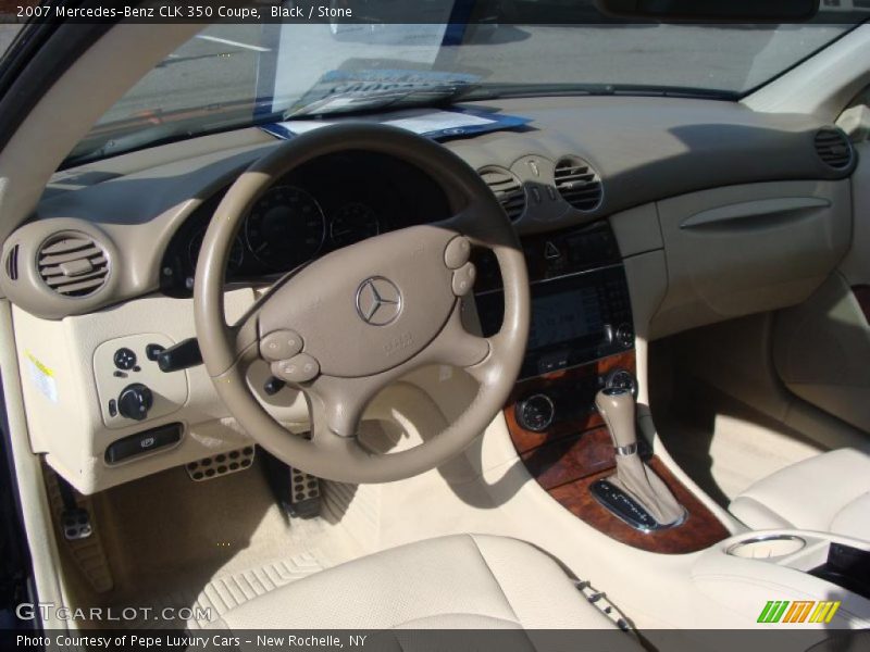 Black / Stone 2007 Mercedes-Benz CLK 350 Coupe