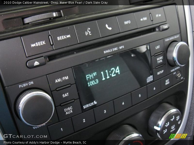 Deep Water Blue Pearl / Dark Slate Gray 2010 Dodge Caliber Mainstreet