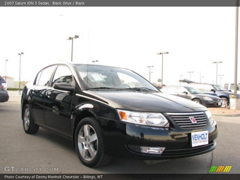Black Onyx / Black 2007 Saturn ION 3 Sedan