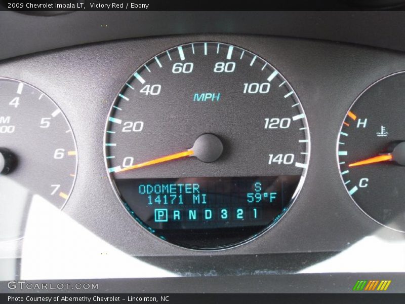 Victory Red / Ebony 2009 Chevrolet Impala LT