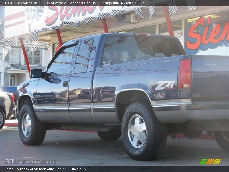 Indigo Blue Metallic / Blue 1998 Chevrolet C/K K1500 Silverado Extended Cab 4x4