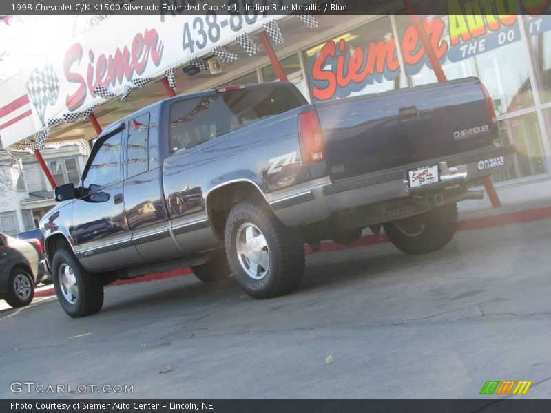 Indigo Blue Metallic / Blue 1998 Chevrolet C/K K1500 Silverado Extended Cab 4x4