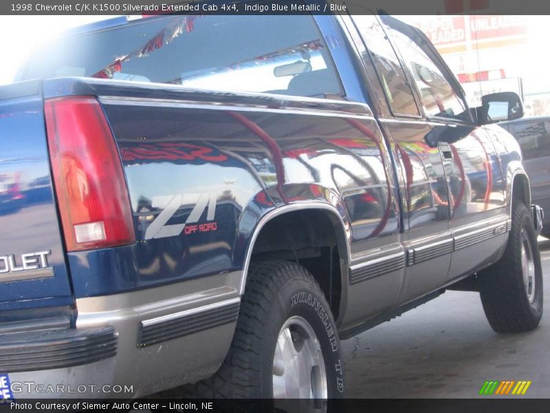 Indigo Blue Metallic / Blue 1998 Chevrolet C/K K1500 Silverado Extended Cab 4x4
