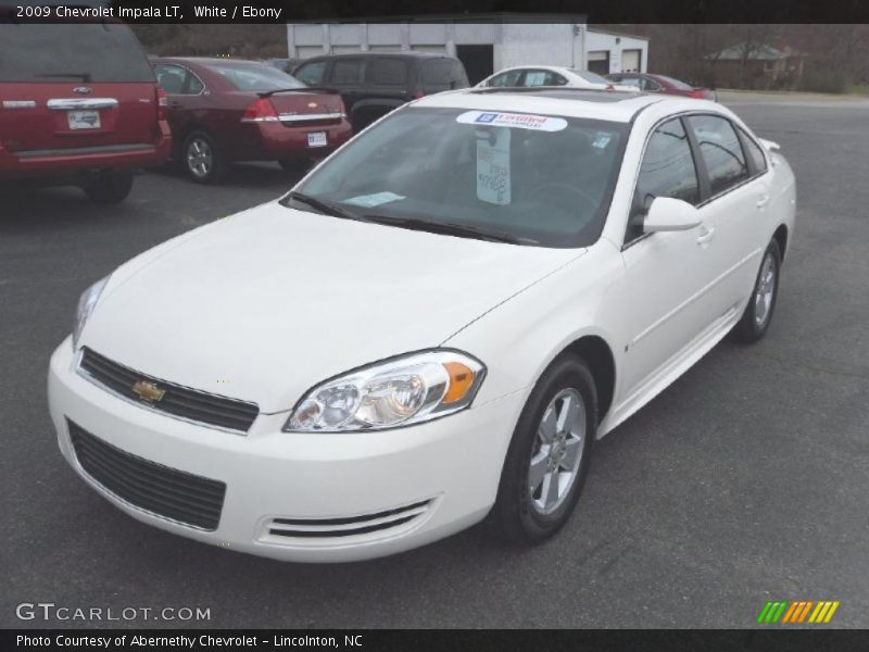 White / Ebony 2009 Chevrolet Impala LT