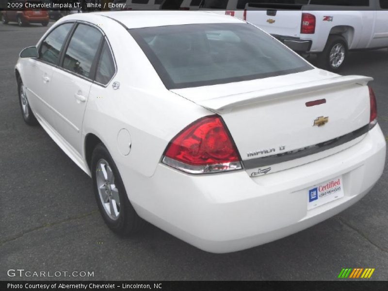 White / Ebony 2009 Chevrolet Impala LT