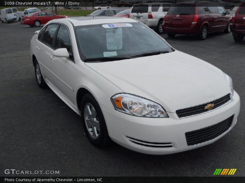 White / Ebony 2009 Chevrolet Impala LT