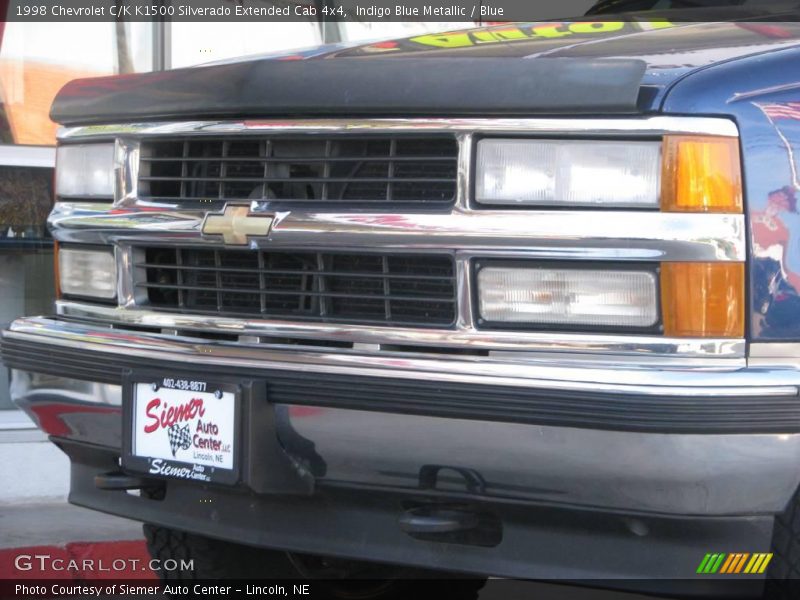 Indigo Blue Metallic / Blue 1998 Chevrolet C/K K1500 Silverado Extended Cab 4x4