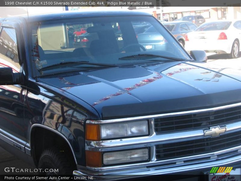 Indigo Blue Metallic / Blue 1998 Chevrolet C/K K1500 Silverado Extended Cab 4x4