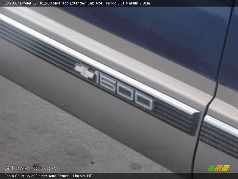 Indigo Blue Metallic / Blue 1998 Chevrolet C/K K1500 Silverado Extended Cab 4x4