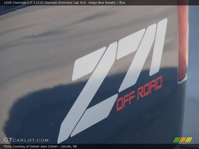 Indigo Blue Metallic / Blue 1998 Chevrolet C/K K1500 Silverado Extended Cab 4x4