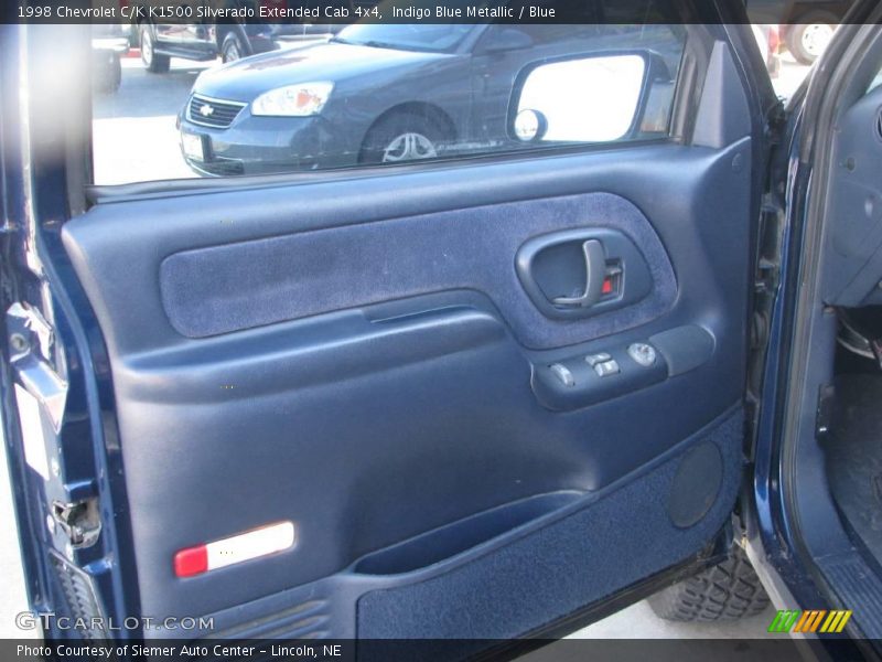 Indigo Blue Metallic / Blue 1998 Chevrolet C/K K1500 Silverado Extended Cab 4x4