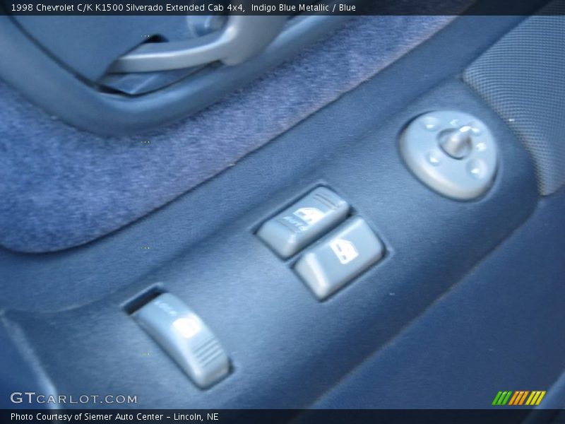 Indigo Blue Metallic / Blue 1998 Chevrolet C/K K1500 Silverado Extended Cab 4x4
