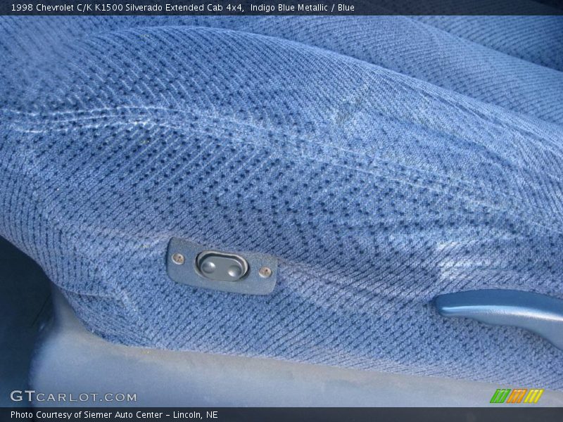 Indigo Blue Metallic / Blue 1998 Chevrolet C/K K1500 Silverado Extended Cab 4x4