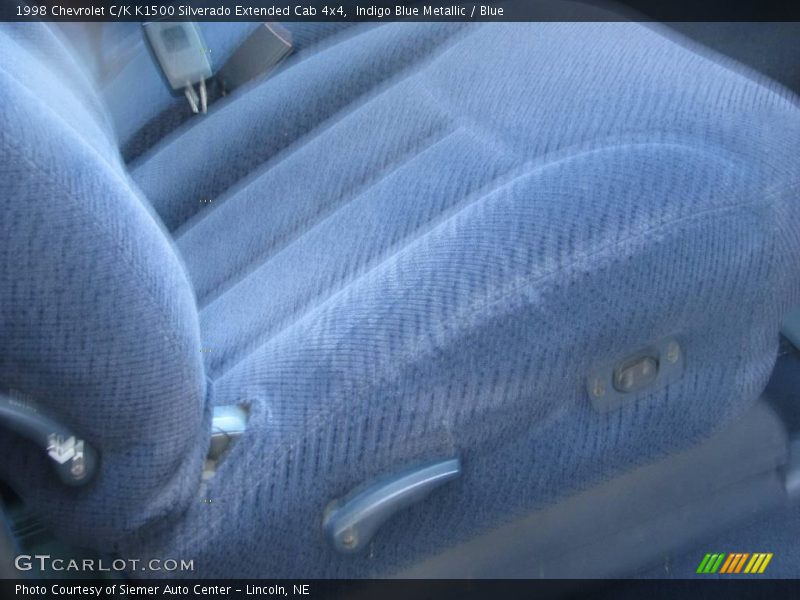 Indigo Blue Metallic / Blue 1998 Chevrolet C/K K1500 Silverado Extended Cab 4x4