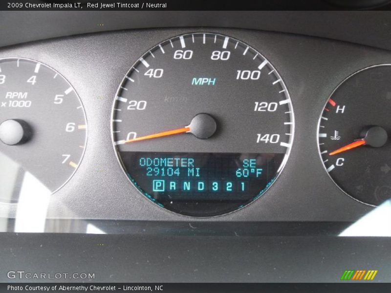 Red Jewel Tintcoat / Neutral 2009 Chevrolet Impala LT