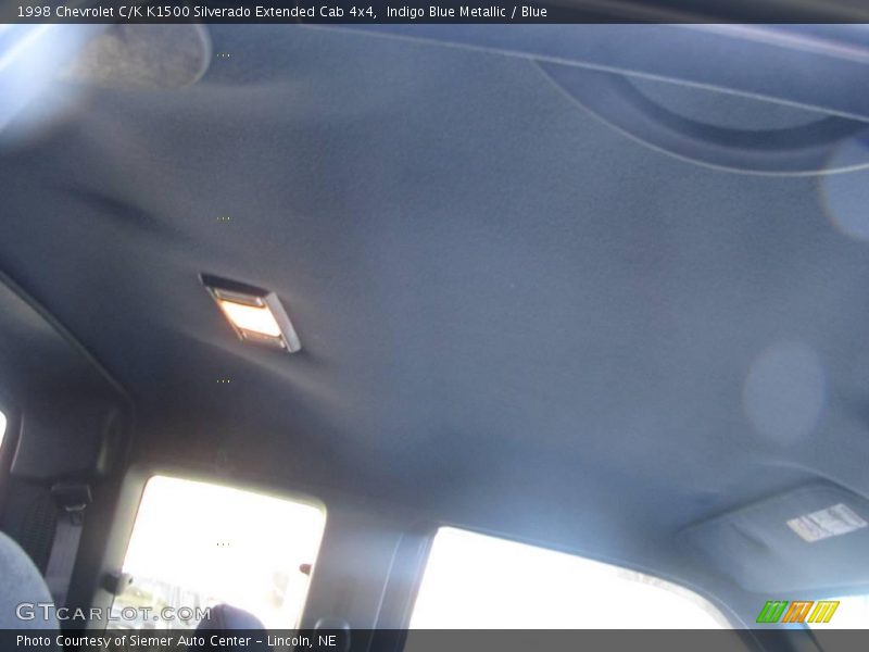 Indigo Blue Metallic / Blue 1998 Chevrolet C/K K1500 Silverado Extended Cab 4x4