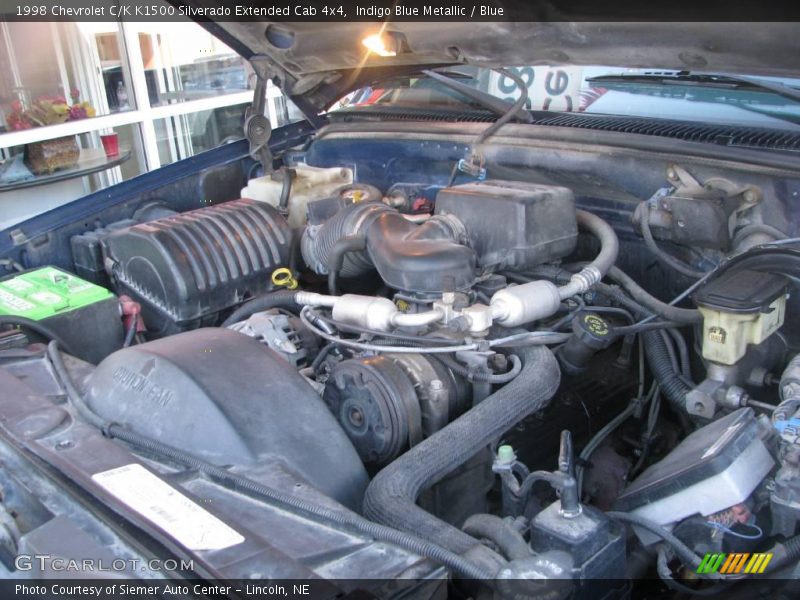 Indigo Blue Metallic / Blue 1998 Chevrolet C/K K1500 Silverado Extended Cab 4x4