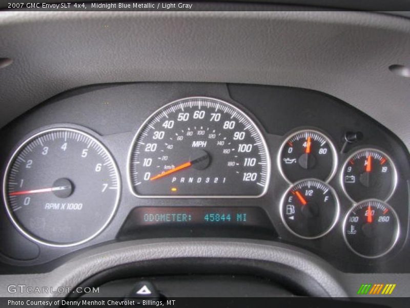 Midnight Blue Metallic / Light Gray 2007 GMC Envoy SLT 4x4