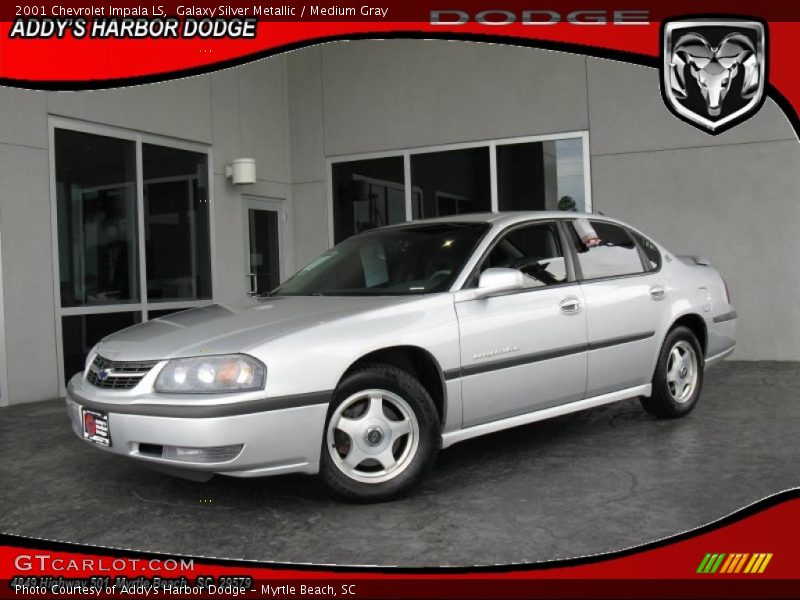 Galaxy Silver Metallic / Medium Gray 2001 Chevrolet Impala LS