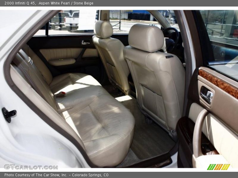 Aspen White Pearl / Stone Beige 2000 Infiniti Q 45